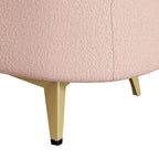 Banc de rangement en tissu peluche avec pieds en métal, tabouret rectangulaire multifonctionnel