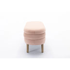 Banc de rangement en velours avec espace de rangement interne, capitonné, capacité de 136 kg