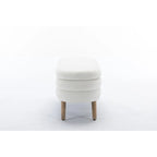Banc de rangement en velours avec espace de rangement interne, capitonné, capacité de 136 kg