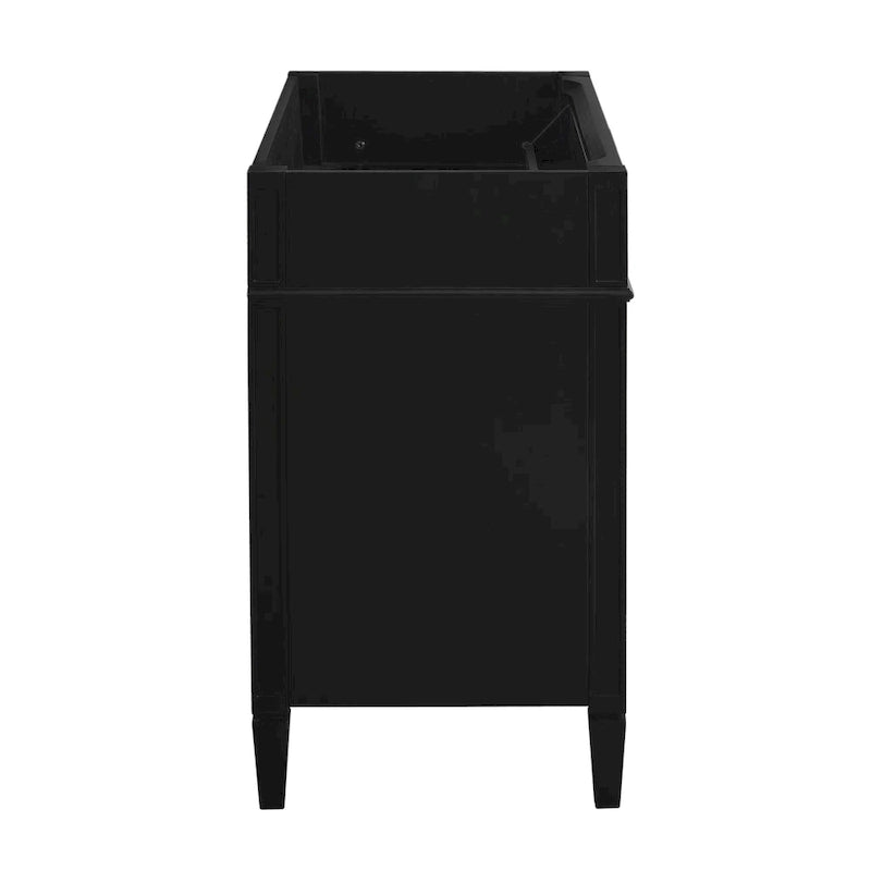 Meuble-lavabo de salle de bain 36" sans lavabo, 2 tiroirs, tiroir basculant et cadre en bois massif