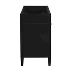 Meuble-lavabo de salle de bain 36" sans lavabo, 2 tiroirs, tiroir basculant et cadre en bois massif