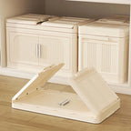 Meuble de rangement pliable à roulettes de 50 cm de large, multicouche, en PP