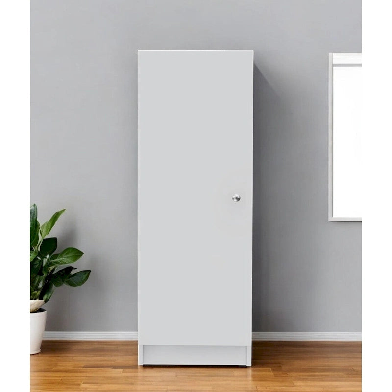 Garde-manger/placard de rangement blanc en bois de 119 cm avec 4 étagères, 42,9 x 31,2 cm (L x P)
