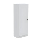 Garde-manger/placard de rangement blanc en bois de 119 cm avec 4 étagères, 42,9 x 31,2 cm (L x P)