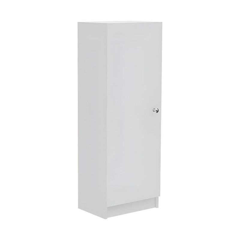 Garde-manger/placard de rangement blanc en bois de 119 cm avec 4 étagères, 42,9 x 31,2 cm (L x P)