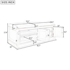 Banc de rangement pour entrée avec coussin amovible, 4 portes et étagères réglables