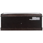 Banc de rangement pour entrée avec coussin amovible, 4 portes et étagères réglables