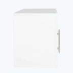 Meuble de rangement mural empilable, blanc, panneaux de particules E1 de 15 mm