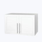 Meuble de rangement mural empilable, blanc, panneaux de particules E1 de 15 mm
