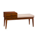 Meuble de bar moderne du milieu du siècle avec plateau imitation marbre, range-bouteilles et verres pour 20 bouteilles