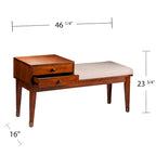 Meuble de bar moderne du milieu du siècle avec plateau imitation marbre, range-bouteilles et verres pour 20 bouteilles