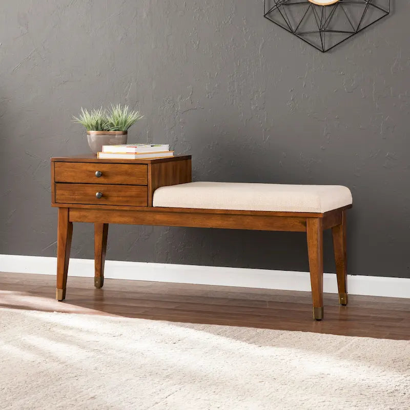 Meuble de bar moderne du milieu du siècle avec plateau imitation marbre, range-bouteilles et verres pour 20 bouteilles
