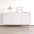 Buffet/Bahut moderne laqué brillant, 152,1 cm (L) x 84,1 cm (H) x 45 cm (P)