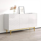 Buffet/Bahut moderne laqué brillant, 152,1 cm (L) x 84,1 cm (H) x 45 cm (P)