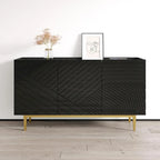 Buffet/Bahut moderne laqué brillant, 152,1 cm (L) x 84,1 cm (H) x 45 cm (P)