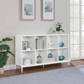 Étagère de Rangement 8 Cubes, Bois et Métal Style Industriel, 58W x 34H