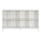 Étagère de Rangement 8 Cubes, Bois et Métal Style Industriel, 58W x 34H