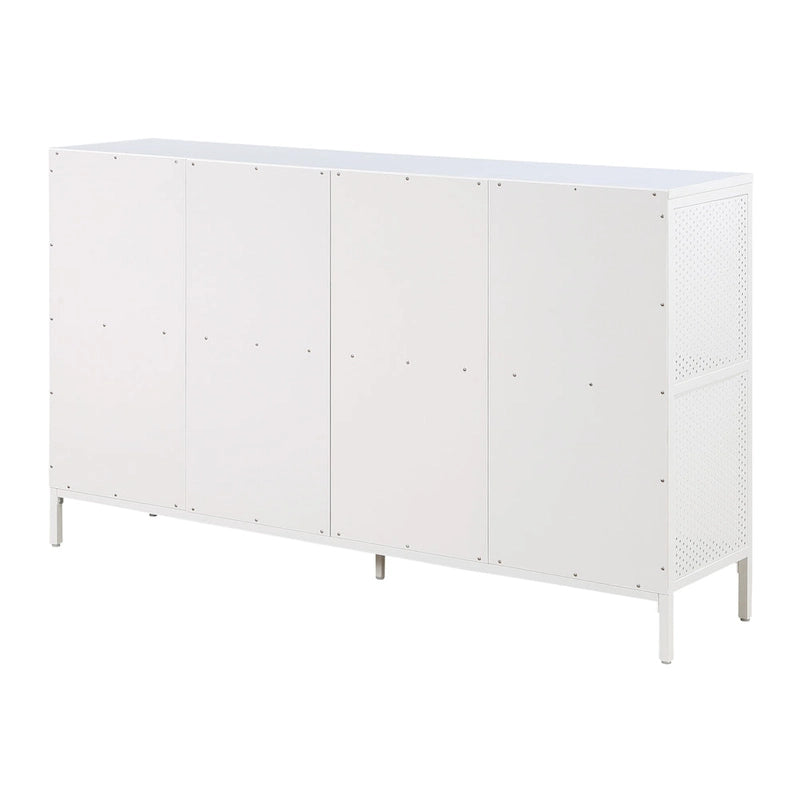 Étagère de Rangement 8 Cubes, Bois et Métal Style Industriel, 58W x 34H