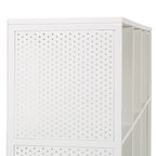 Étagère de Rangement 8 Cubes, Bois et Métal Style Industriel, 58W x 34H