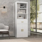 Meuble de rangement pour linge de maison avec tiroir et portes, 23,6W x 70,8H, gain de place