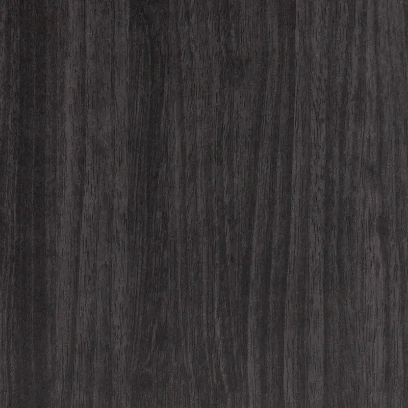 Meuble de rangement de cuisine traditionnel en bois brun foncé avec huche et étagères ouvertes