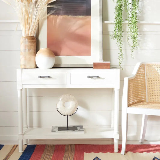   Phillis 2-Drawer Console Table - 35.5  W x 13  L x 29.5  H - 36Wx13Dx30H