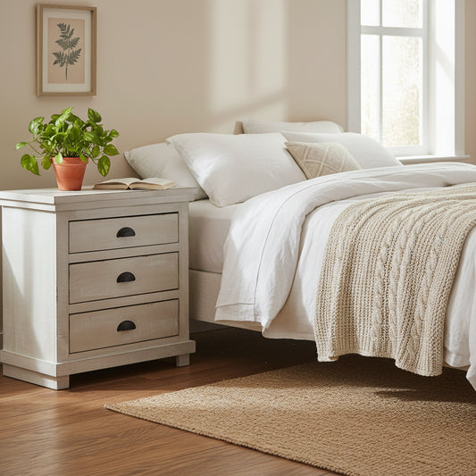   Willow Chalk Gray Nightstand
