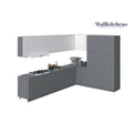 Meuble bas de cuisine gris 365 cm de large, 144x102, fabriqué en Europe, aggloméré E1