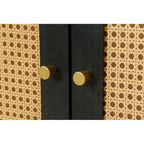 Bahut en rotin avec 4 portes en rotin, 152 cm (L) x 80 cm (H)