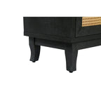 Bahut en rotin avec 4 portes en rotin, 152 cm (L) x 80 cm (H)