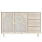 Armoire 2 portes 3 tiroirs pour chambre, salon et bureau, finition neutre