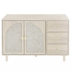 Armoire 2 portes 3 tiroirs pour chambre, salon et bureau, finition neutre