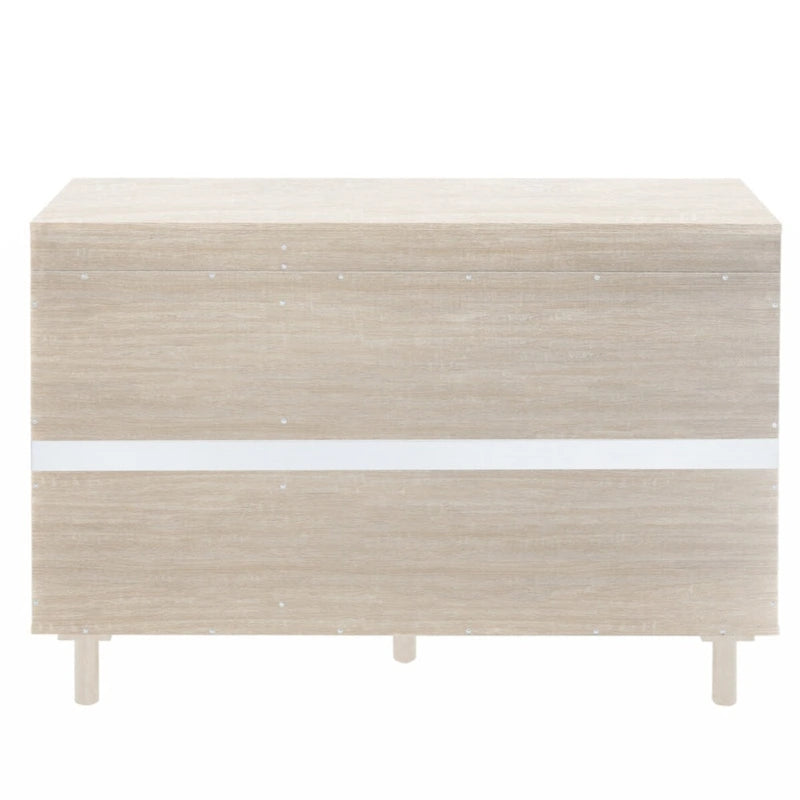 Armoire 2 portes 3 tiroirs pour chambre, salon et bureau, finition neutre