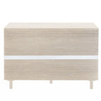 Armoire 2 portes 3 tiroirs pour chambre, salon et bureau, finition neutre