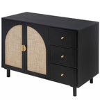 Armoire 2 portes 3 tiroirs pour chambre, salon et bureau, finition neutre