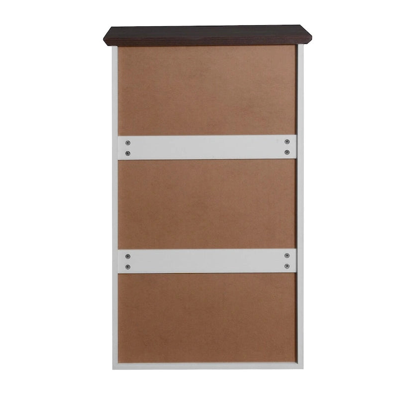 Commode Blanche Haute à 5 Tiroirs pour Chambre, 23,62L x 39,4H pouces