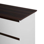 Commode Blanche Haute à 5 Tiroirs pour Chambre, 23,62L x 39,4H pouces