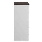 Commode Blanche Haute à 5 Tiroirs pour Chambre, 23,62L x 39,4H pouces