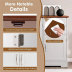 Bahut de cuisine avec 2 tiroirs et 2 placards, 110,5 cm (L) x 40,5 cm (P) x 79 cm (H)