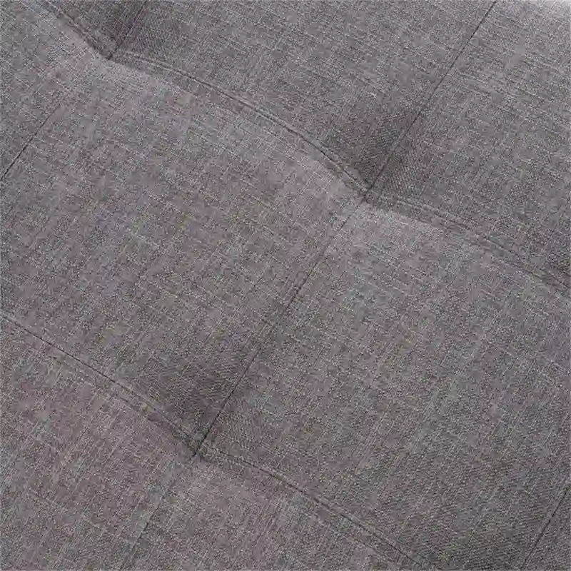 Banc de rangement en lin touffeté avec dessus relevable, 50,5L x 18,75P x 16H
