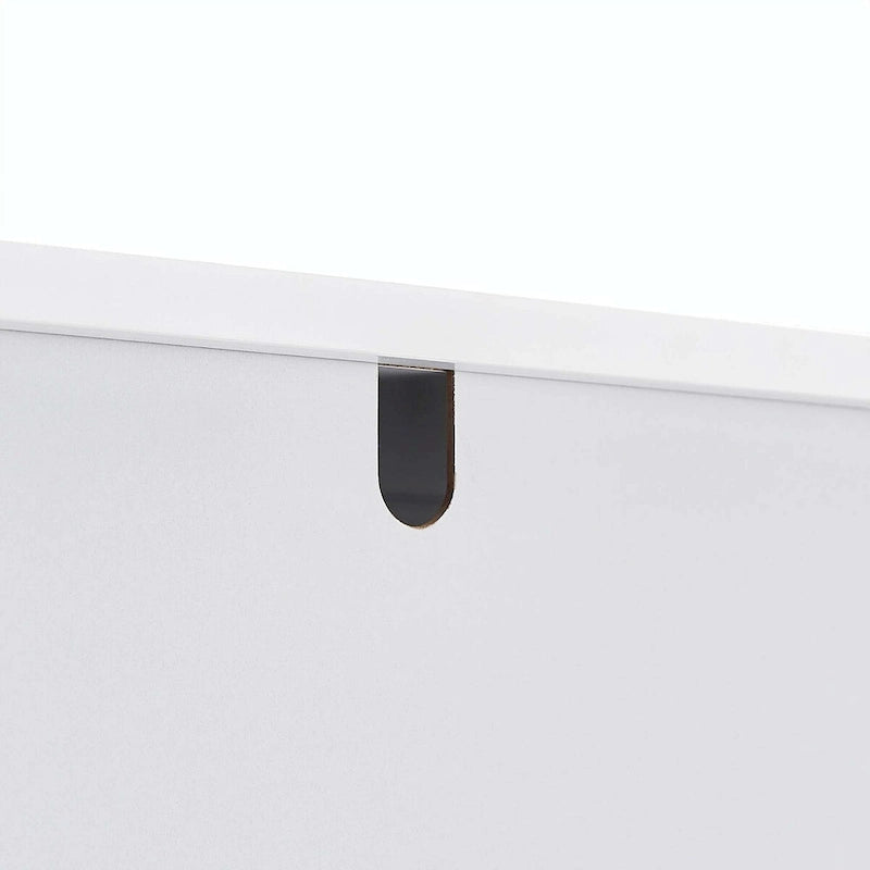 Meuble haut de rangement avec 2 tiroirs, étagère réglable et dispositif anti-basculement